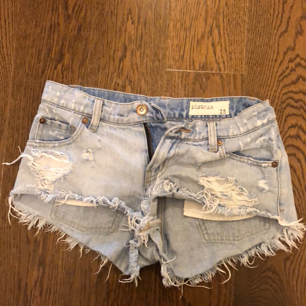 pistola denim shorts size 25